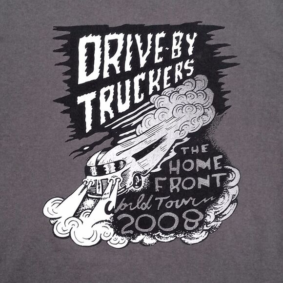 Drive By Truckers 2008 The Home Front World Concert Tour T-Shirt - Size Medium - Picture 2 of 5